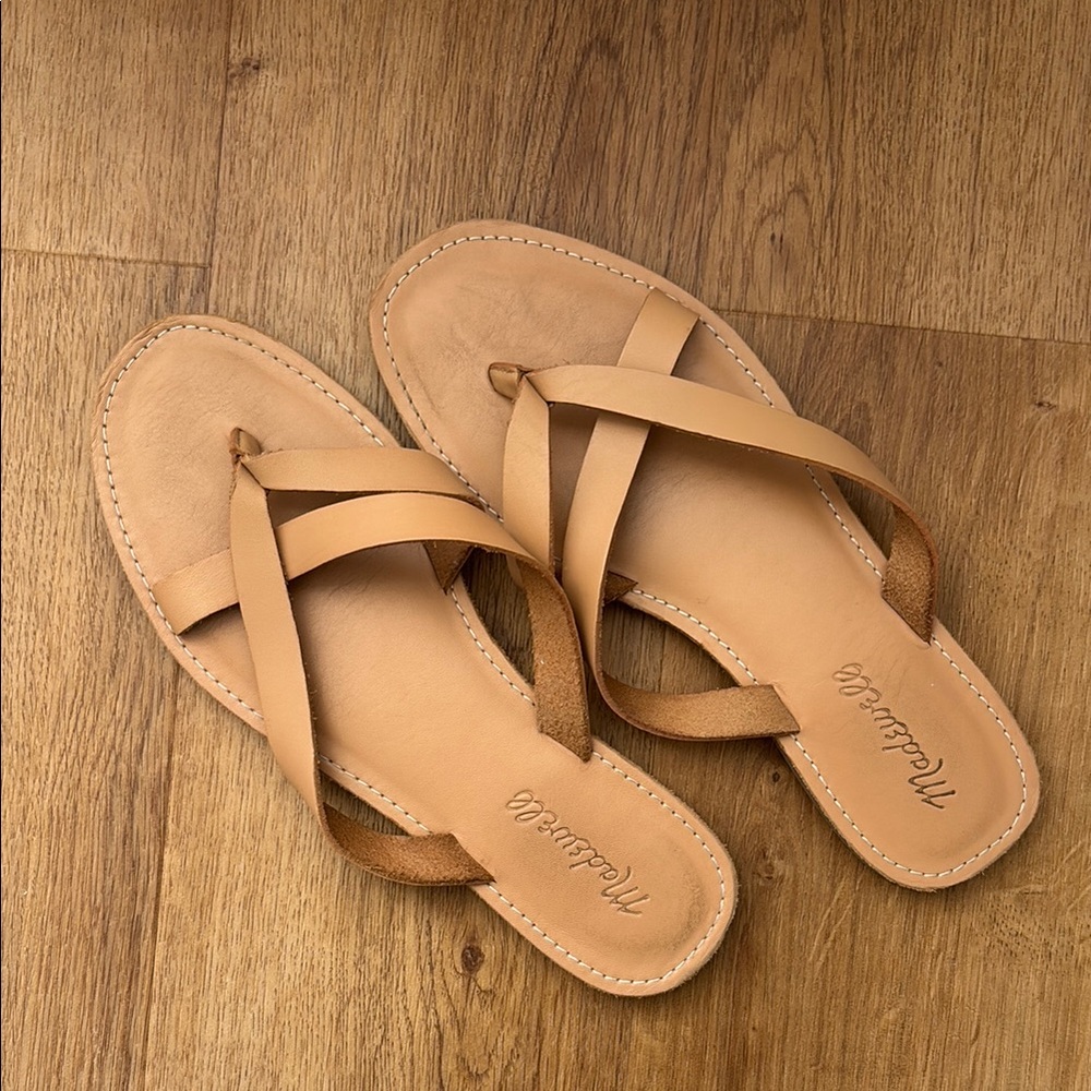 Madewell Tan Leather Sandals
